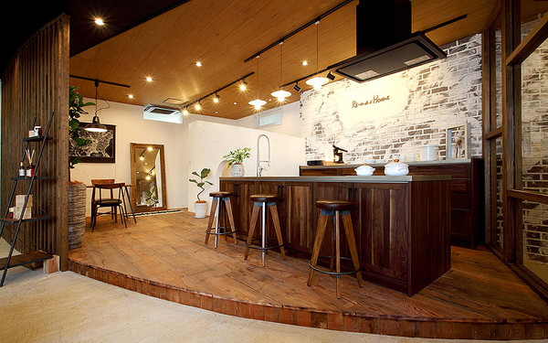 ヴィンテージ感あふれる大人の空間の施工事例イメージ画像